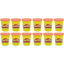 Hasbro Play-Doh Bulk 12-Pack Of Red Non-Toxic Modelling Compound 113g Cans