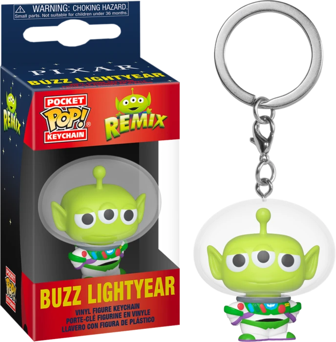 Disney Pixar's Alien Remix: Buzz Lightyear Funko Pocket Pop! Keychain 1 Disney Pixar's Alien Remix: Buzz Lightyear Funko Pocket Pop! Keychain
