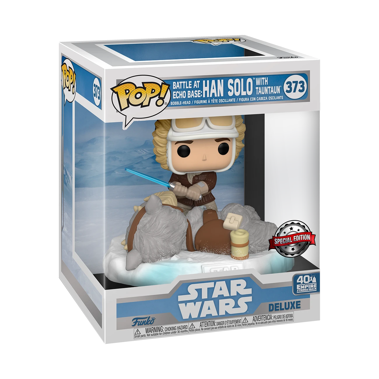 Star Wars: Battle At Echo Base Han Solo W/ Tauntaun Deluxe Funko Pop! Vinyl 1 Star Wars: Battle At Echo Base Han Solo W/ Tauntaun Deluxe Funko Pop! Vinyl