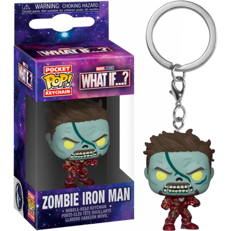 Marvel What If: Zombie Iron Man Funko Pocket Pop! Keychain 1 Marvel What If: Zombie Iron Man Funko Pocket Pop! Keychain