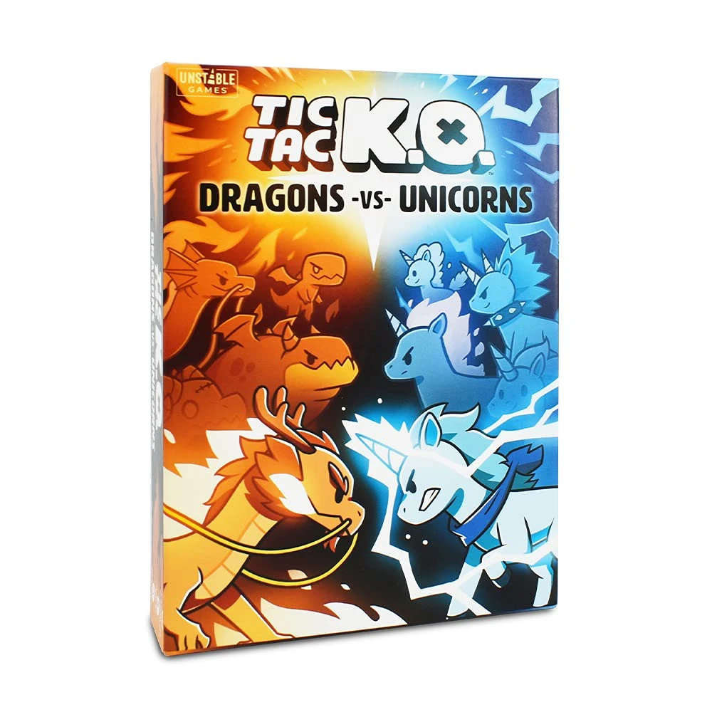 Tic Tac K.O. Dragons VS Unicorns Card Game 1 Tic Tac K.O. Dragons VS Unicorns Card Game
