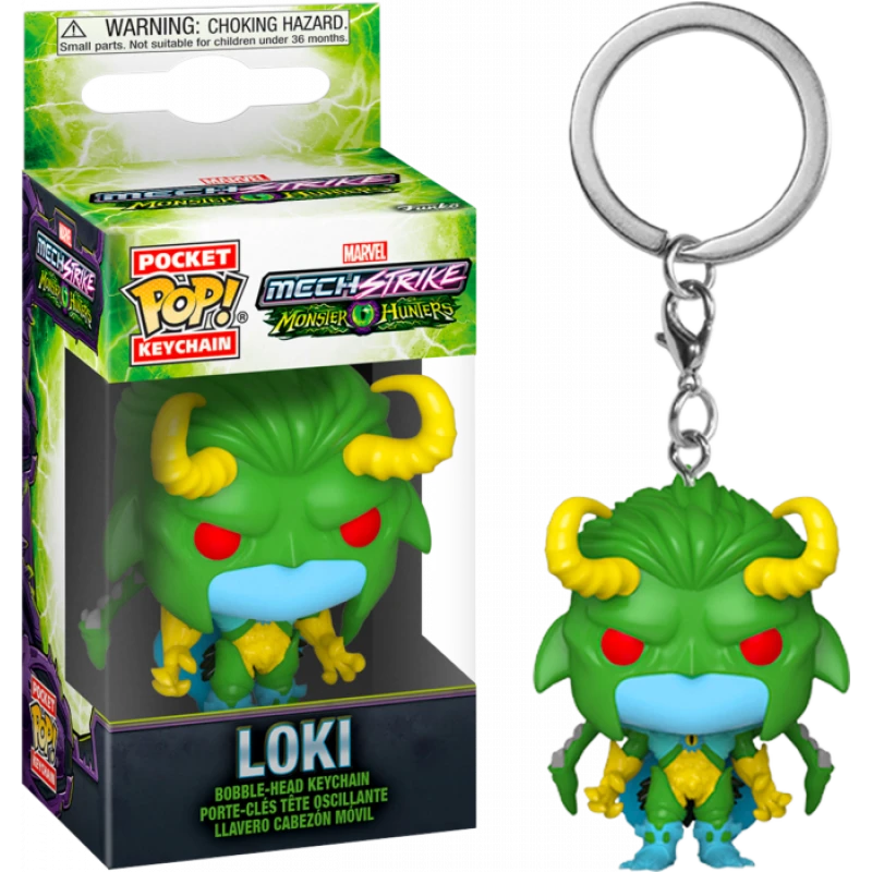 Marvel Mech Strike Monster Hunters: Loki Funko Pocket Pop! Keychain 1 Marvel Mech Strike Monster Hunters: Loki Funko Pocket Pop! Keychain