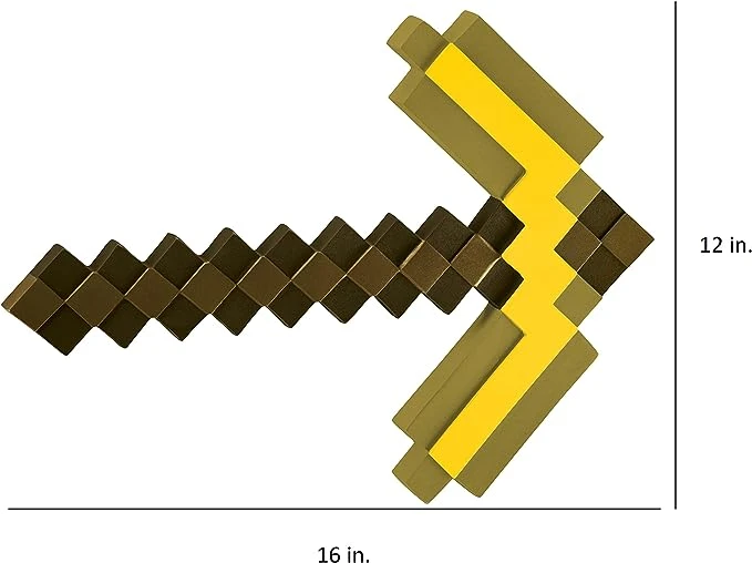 Official Minecraft Gold Pickaxe 2 Official Minecraft Gold Pickaxe - Image 2