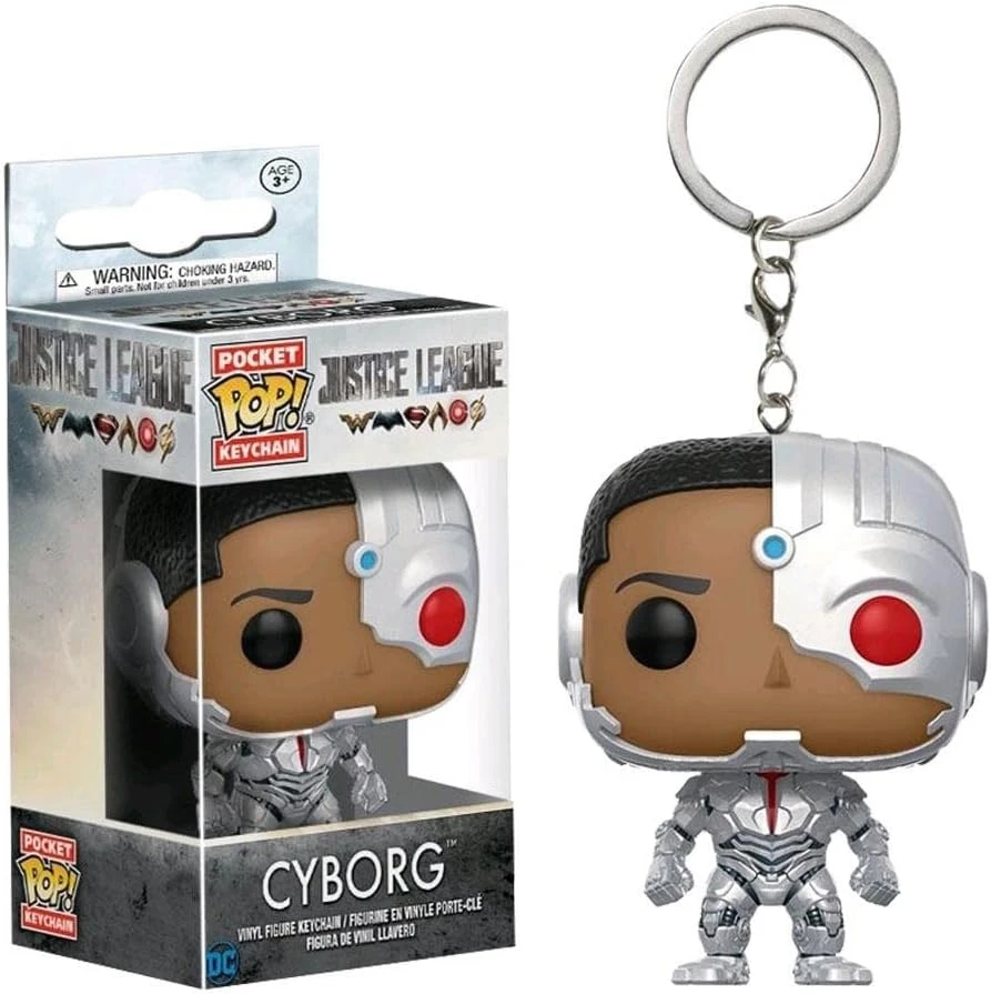 DC Justice League: Cyborg Funko Pocket POP! Keychain 1 DC Justice League: Cyborg Funko Pocket POP! Keychain