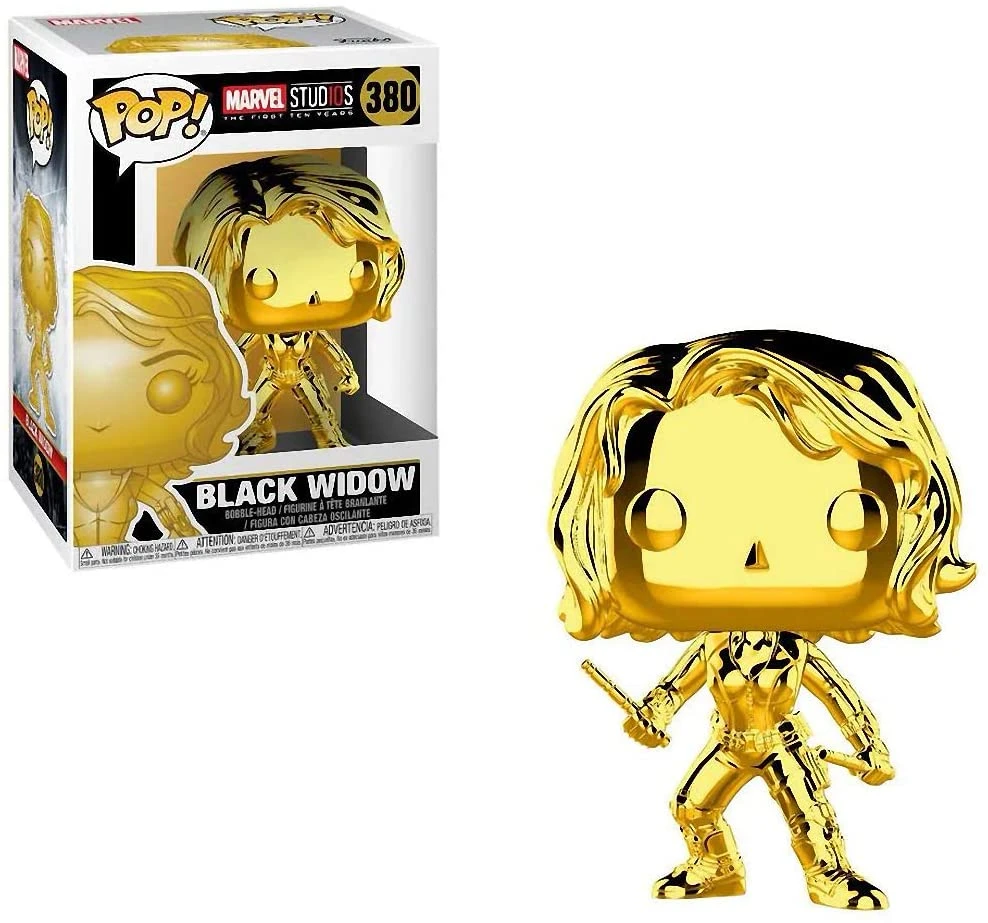 Marvel Studios 10th Anniversary: Black Widow Gold Chrome Funko Pop! Vinyl 1 Marvel Studios 10th Anniversary: Black Widow Gold Chrome Funko Pop! Vinyl
