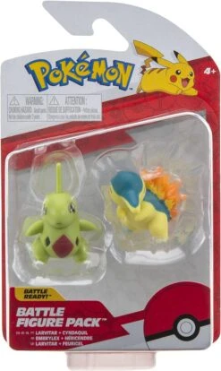 Pokemon Battle Figure Set: Larvitar & Cyndaquil