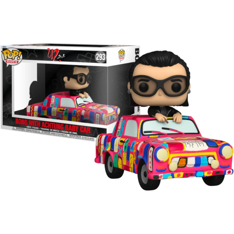 Rocks: U2 Bono W/ Achtung Baby Car Funko Pop! Rides 1 Rocks: U2 Bono W/ Achtung Baby Car Funko Pop! Rides