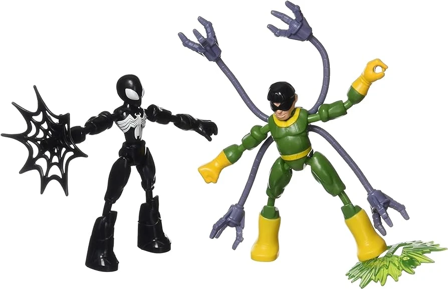 Hasbro Spider-Man VS Dock Ock Bend And Flex Figure 2-Pack 2 Hasbro Spider-Man VS Dock Ock Bend And Flex Figure 2-Pack - Image 2