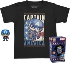 Captain America Funko Pocket Pop! & Tee - Size Child L