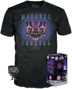 Black Panther Funko Pocket Pop! & Tee - Size Child L