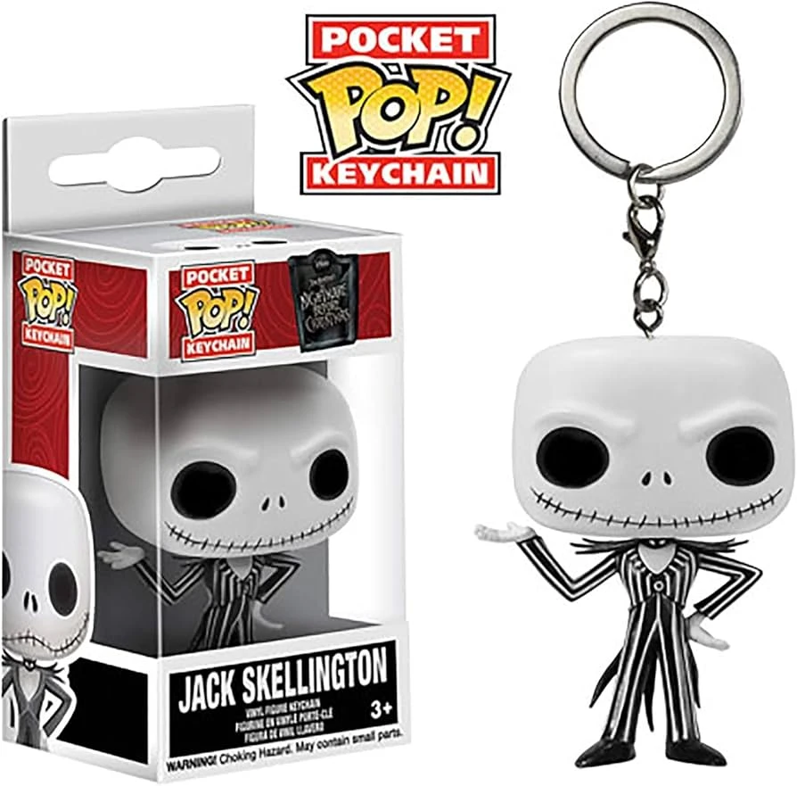 Nightmare Before Christmas: Jack Skellington Funko Pocket Pop! Keychain 1 Nightmare Before Christmas: Jack Skellington Funko Pocket Pop! Keychain