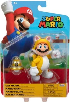 Super Mario: Cat Mario W/ Super Bell 10cm Figure