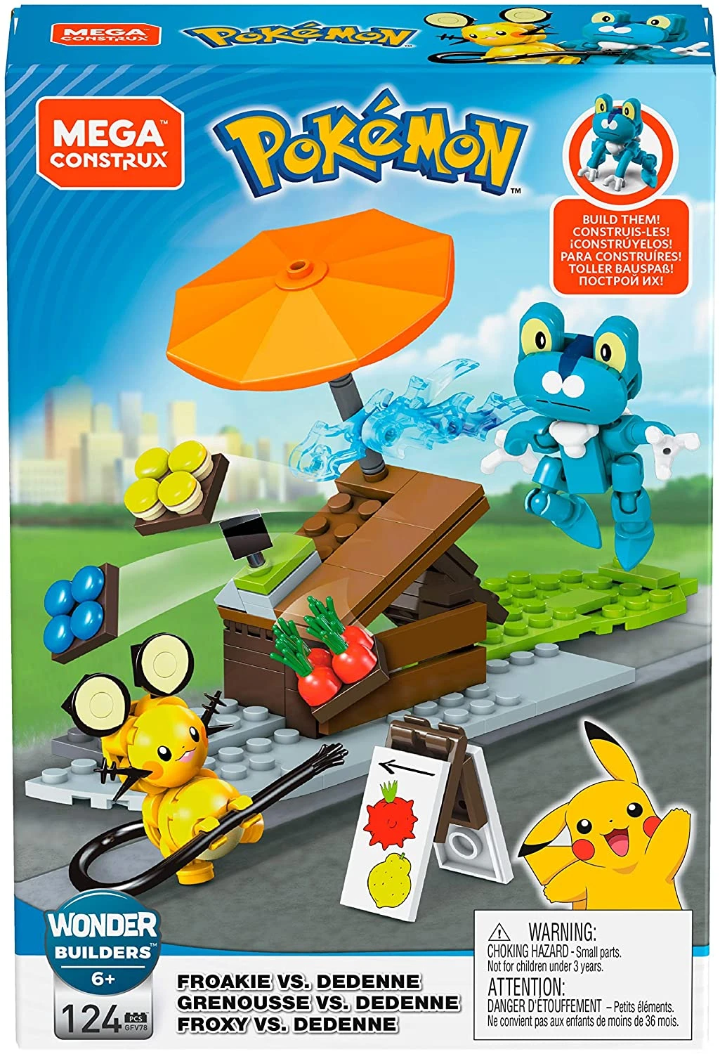 Pokemon: Froakie Vs. Dedenne Mega Construx 1 Pokemon: Froakie Vs. Dedenne Mega Construx