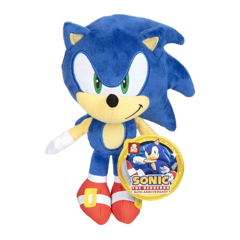 Sonic The Hedgehog 30th Anniversary: Modern Sonic 9" (23cm) Plush 1 Sonic The Hedgehog 30th Anniversary: Modern Sonic 9" (23cm) Plush