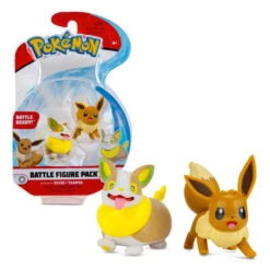 JAZWARES Pokemon Battle Figure Pack: Eevee & Yamper