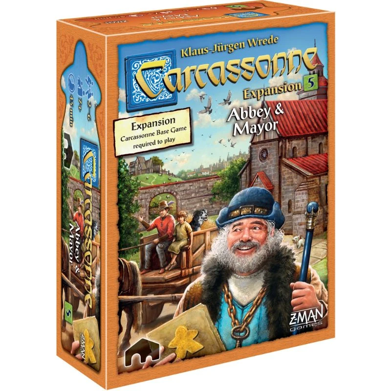 Z-Man Games Carcassonne Expansion 5: Abbey & Mayor 1 Z-Man Games Carcassonne Expansion 5: Abbey & Mayor
