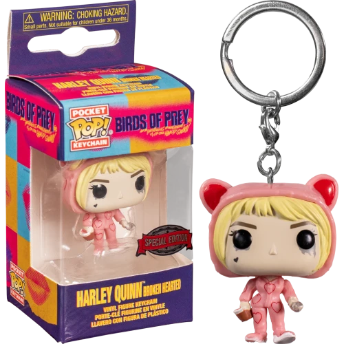 DC Birds Of Prey: Harley Quinn (Broken Hearted) Funko Pocket Pop! Keychain 1 DC Birds Of Prey: Harley Quinn (Broken Hearted) Funko Pocket Pop! Keychain