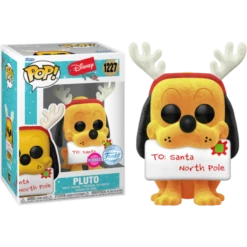 Disney: Holiday Pluto (Flocked) Funko POP! Vinyl