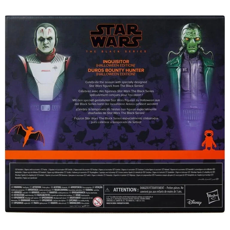 Star Wars Black Series 6 Inch Figure 2-Pack: Inquisitor & Duros Bounty Hunter (Halloween Edition) 2 Star Wars Black Series 6 Inch Figure 2-Pack: Inquisitor & Duros Bounty Hunter (Halloween Edition) - Image 2