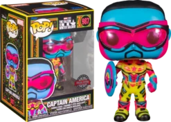 The Falcon & The Winter Soldier: Captain America (Black Light) Funko POP! Vinyl