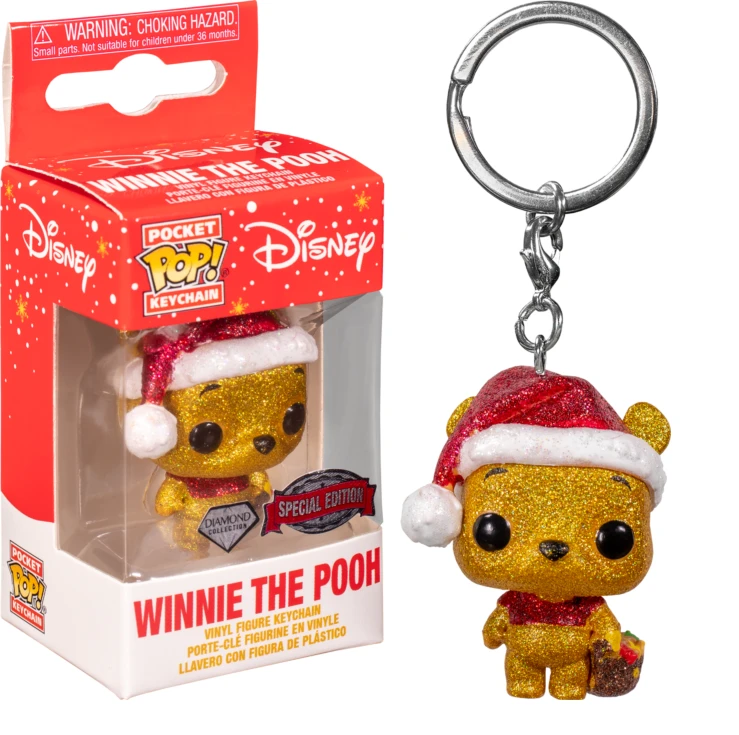 Disney: Winnie The Pooh Holiday (Diamond Glitter) Funko Keychain 1 Disney: Winnie The Pooh Holiday (Diamond Glitter) Funko Keychain