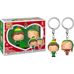 Elf: Buddy The Elf & Jovie Funko Pocket POP! Keychain 2-pack