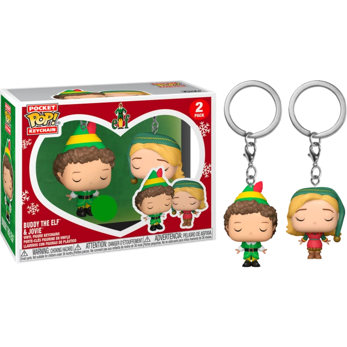 Elf: Buddy The Elf & Jovie Funko Pocket POP! Keychain 2-pack 1 Elf: Buddy The Elf & Jovie Funko Pocket POP! Keychain 2-pack