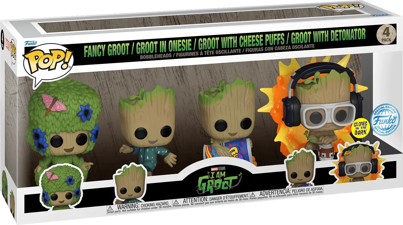 I Am Groot Funko POP! Vinyl 4 Pack 1 I Am Groot Funko POP! Vinyl 4 Pack