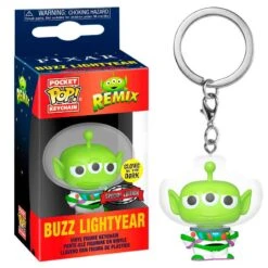 Disney Pixar's Alien Remix: Buzz Lightyear (Glow In The Dark) Funko Pocket Pop! Keychain