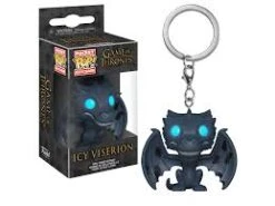 Game Of Thrones: Icy Viserion Funko Pocket POP! Keychain