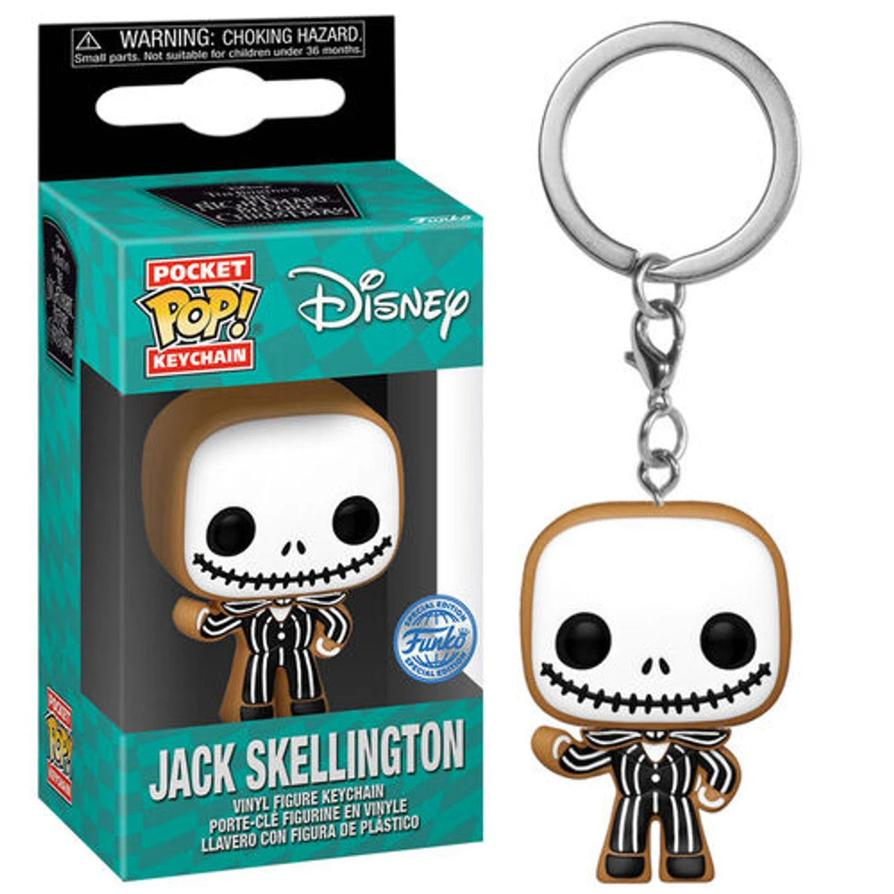 Nightmare Before Christmas: Jack Skellington (Gingerbread) Funko Pocket Pop! Keychain 1 Nightmare Before Christmas: Jack Skellington (Gingerbread) Funko Pocket Pop! Keychain