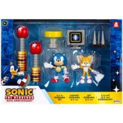 Jakks Sonic The Hedgehog & Tails 2.5" Figures Diorama