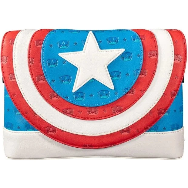 Loungefly X Marvel: Captain America Crossbody Bag 1 Loungefly X Marvel: Captain America Crossbody Bag