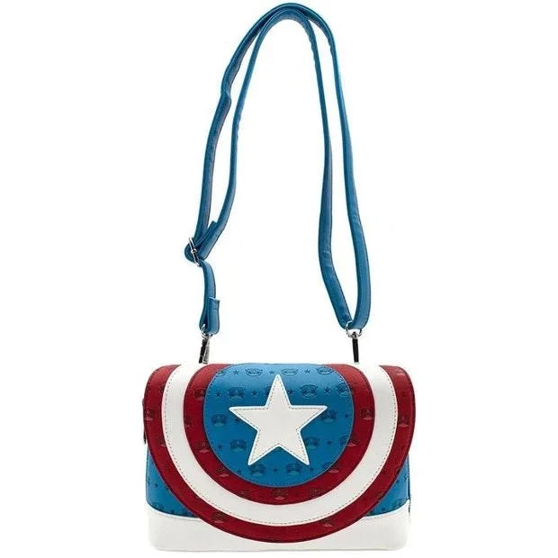 Loungefly X Marvel: Captain America Crossbody Bag 3 Loungefly X Marvel: Captain America Crossbody Bag - Image 3