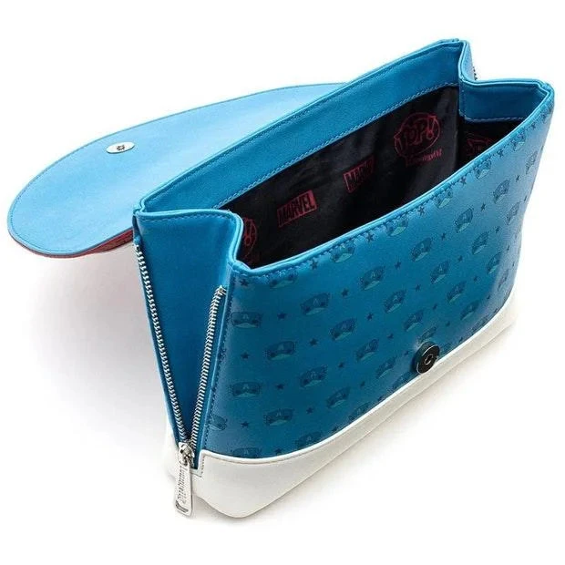 Loungefly X Marvel: Captain America Crossbody Bag 4 Loungefly X Marvel: Captain America Crossbody Bag - Image 4