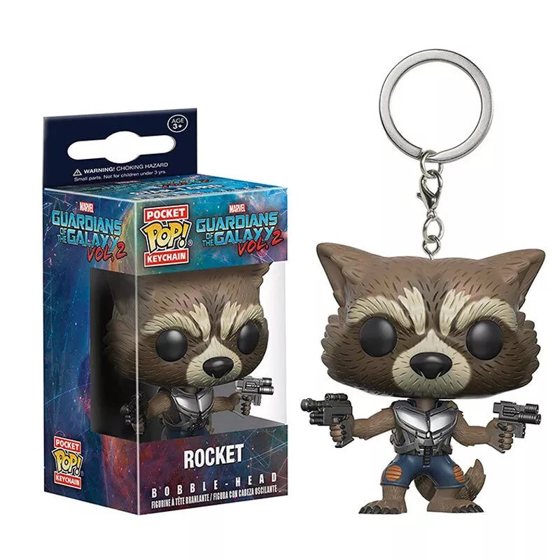 Guardians Of The Galaxy 2: Rocket Raccoon Funko Pocket POP! Keychain 1 Guardians Of The Galaxy 2: Rocket Raccoon Funko Pocket POP! Keychain