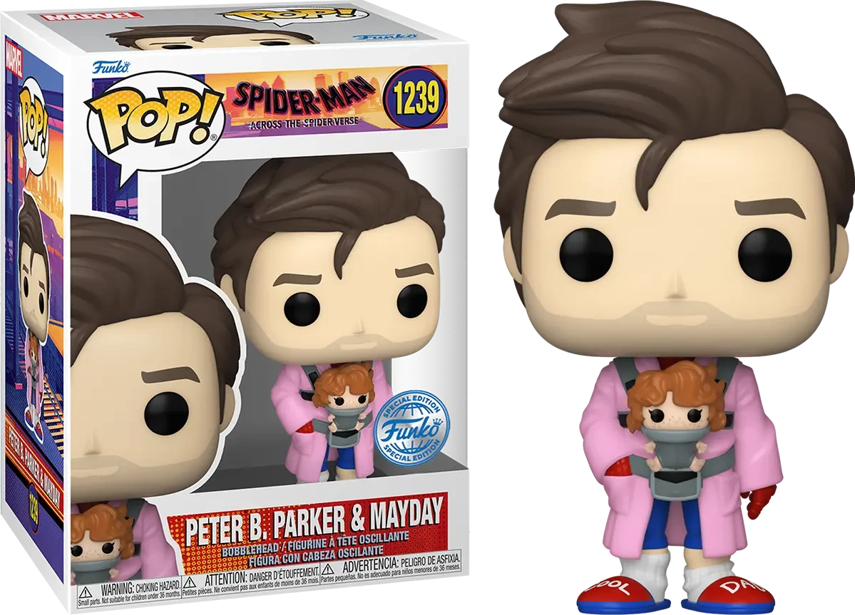 Spider-Man Across The Spider-Verse: Peter B. Parker & Mayday Funko POP! Vinyl 1 Spider-Man Across The Spider-Verse: Peter B. Parker & Mayday Funko POP! Vinyl