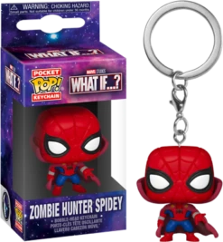 Marvel What If: Zombie Hunter Spidey Funko Pocket Pop! Keychain
